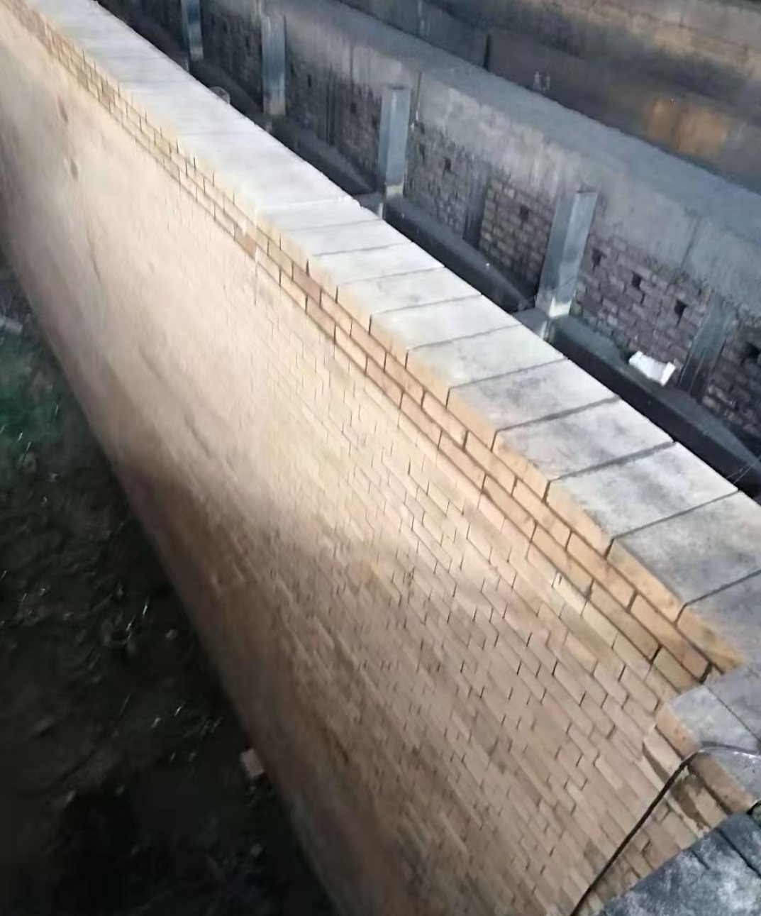 艾奇逊炉炉墙砌筑效果